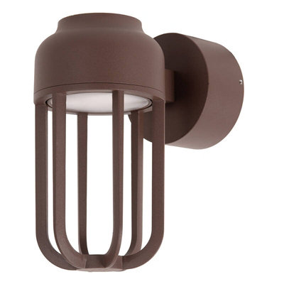 Lucide Wells Led Outdoor Wall Light Rust Brown from B&Q