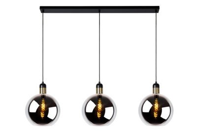 Lucide Unisex Grey 'Julius' Dimmable Adjustable Indoor Modern Bar Pendant Light 3Xe27 In Size 3 - Image 4