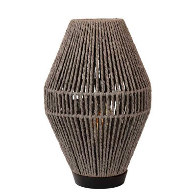 Lucide Cordulle Table Lamp Grey from B&Q