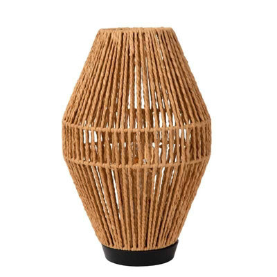 Lucide Cordulle Table Lamp Natural from B&Q