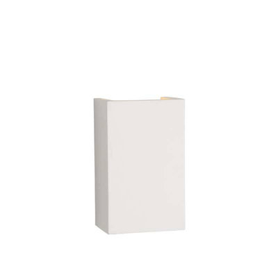 Lucide Gipsy Square Up & Down Wall Light White from B&Q