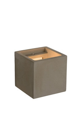 Lucide Gipsy Modern Square Plaster Wall - 1Xg9 - Taupe Light