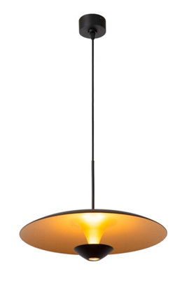 Lucide Premium Kenneth Pendant Light Diameter 40Cm Led Dim. 2700KBlack from B&Q