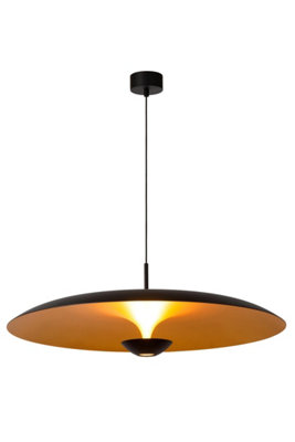 Lucide Premium Kenneth Pendant Light Diameter 80Cm Led Dim. 2700KBlack from B&Q