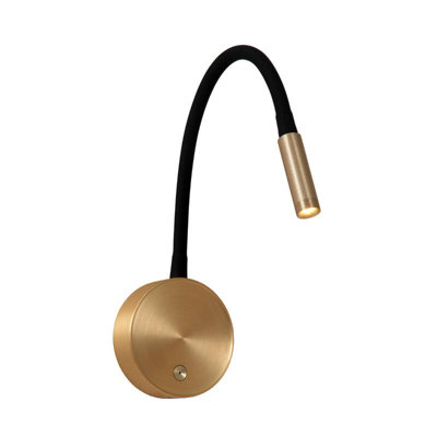 Lucide Asja Usb Rechargeable Led Touch Reading Light Matt Gold from B&Q