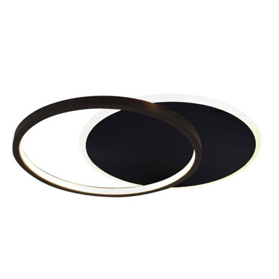 Lucide Axelle Led Flush Ceiling Light Black from B&Q