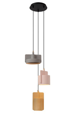 Lucide Ninja Pendant Light3Xe27Multi-Colour from B&Q