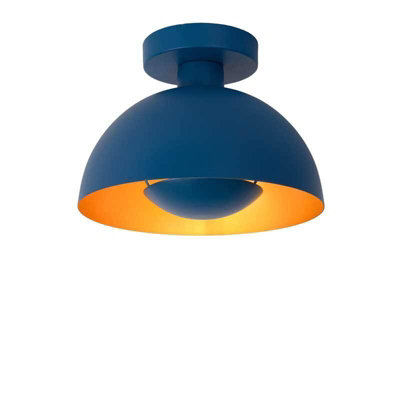 Lucide Siemon Flush Ceiling Light Blue from B&Q