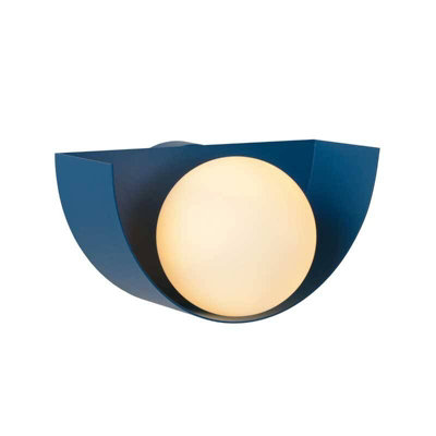 Lucide Benni Flush Wall Light Blue from B&Q