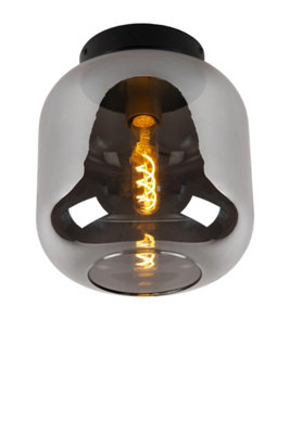 Lucide Joanet Ceiling Light, Smoked Glass, Ø 25 Cm - Image 5