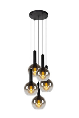 Marius Modern Cluster Pendant Light - Ø 55cm - 5xE27 - Black - Image 5