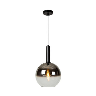 Lucide Marius Modern Pendant Light 30Cm1Xe27Black from B&Q