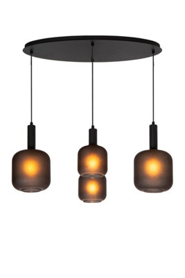 Lucide Light/Black Eloise - Pendant - 4Xe27 Size 4