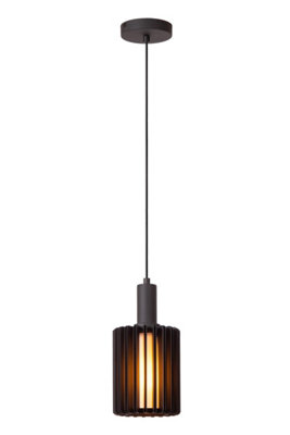 B&Q -  Lambres Pendant Light Diameter 15Cm 1Xe27Black - Image 4