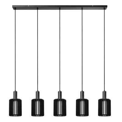 Lucide Lambres Bar Ceiling Pendant Light Black from B&Q