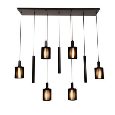 Lucide LambresPendant Light6Xe27Black from B&Q