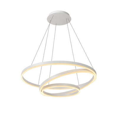 Lucide Triniti Modern Pendant Light 80CmLed Dim.3000KWhite from B&Q