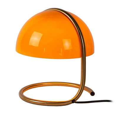 Lucide Cato Retro Table Lamp 23.5Cm- 1Xe27Orange from B&Q