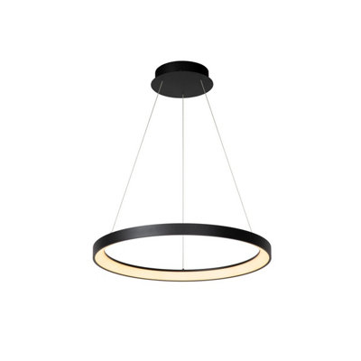 Lucide Vidal Modern Pendant Light 58CmLed Dim.1X48W 2700KBlack from B&Q
