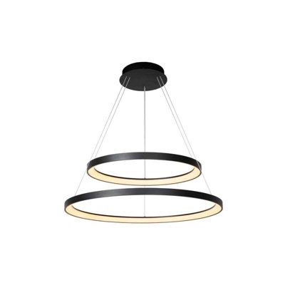 Lucide Vidal 92W Led Single Pendant Black from B&Q