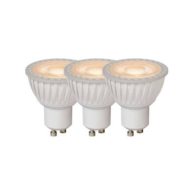Lucide 5W Warm White Dimmable Led Gu10 White from B&Q