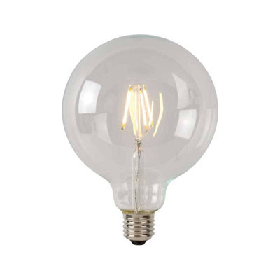 Lucide G95 7W Dimmable Led Decorative Filament Globe BulbScrew Cap  2700K Warm White from B&Q