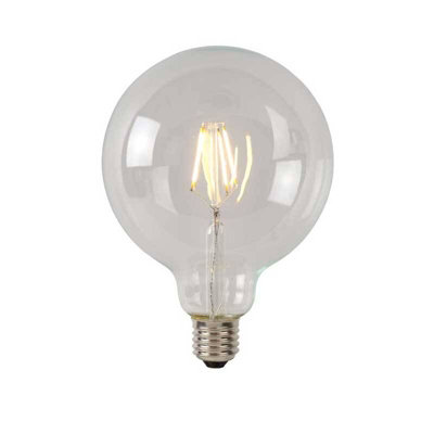 Lucide G125 7W Dimmable Led Decorative Filament Globe BulbScrew Cap  2700K Warm White from B&Q
