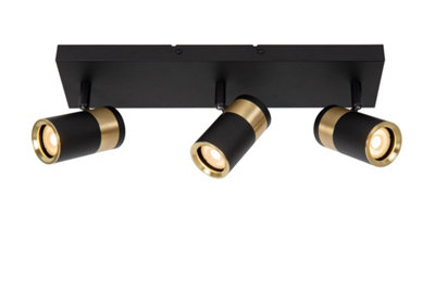 Lucide Gorik Ceiling Spotlight3Xgu10Black from B&Q