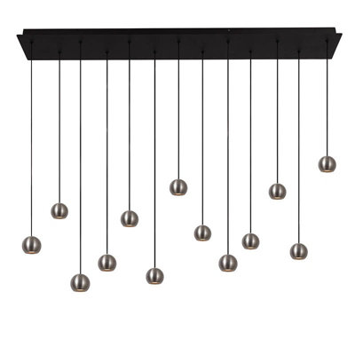 Lucide Montana Led Bar Ceiling Pendant Light With Remote Control Grey from B&Q