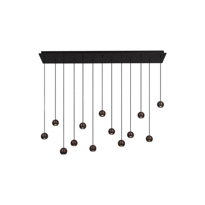 Lucide Montana Led Bar Ceiling Pendant Light With Remote Control Coffee from B&Q
