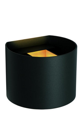 Lucide Axi Modern Up Down Wall Spotlight BathroomLed2X3,5W 2700KIp54Black from B&Q