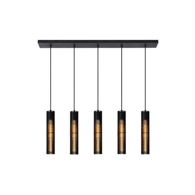 Lucide Lionel 5 Light Bar Ceiling Pendant Black from B&Q