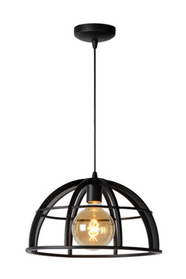 Dikra Modern Pendant Light - Ø 40cm - 1xE27 - Black - Image 4
