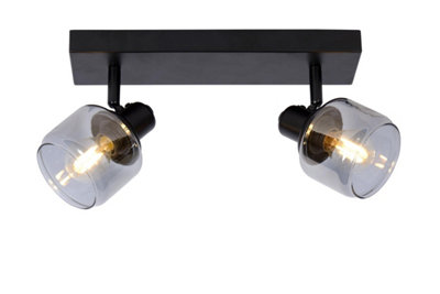 Bjorn Classic Twin Ceiling Spotlight - 2xE14 - Black - Image 6