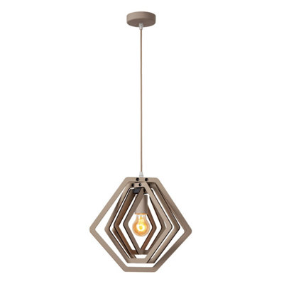 Lucide MauroPendant Light Children1Xe27Taupe from B&Q