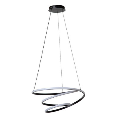 Lucide Espiral Led Ceiling Pendant Light Black from B&Q