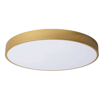 Lucide Unar 36W Led Flush Light 495 mm Matt Gold from B&Q