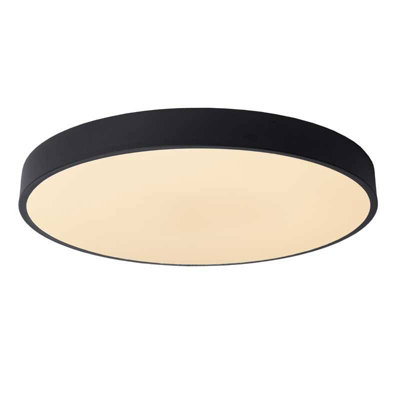 Lucide Unar 36W Led Flush Light Black 495 mm from B&Q