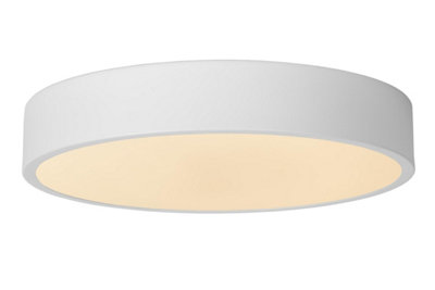 Lucide Unisex White 'Unar' Dimmable Stylish Decorative Indoor Led Flush Ceiling Light In Size 30 - Image 4