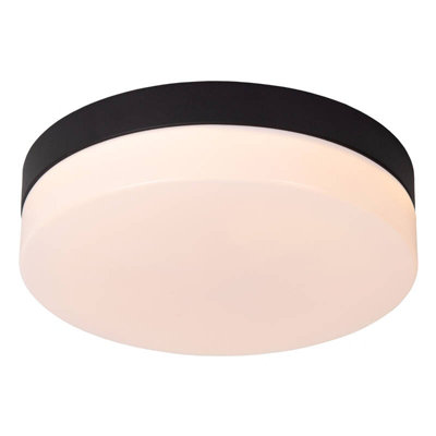Lucide Biskit 230 Led Flush Light Black from B&Q