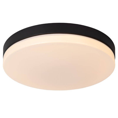 Lucide Biskit 400 Led Flush Light Black from B&Q