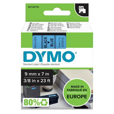 Dymo Black/Blue 40916/S0720710 Directlabel-Etikettes On 9Mm X 7M For D - Image 14