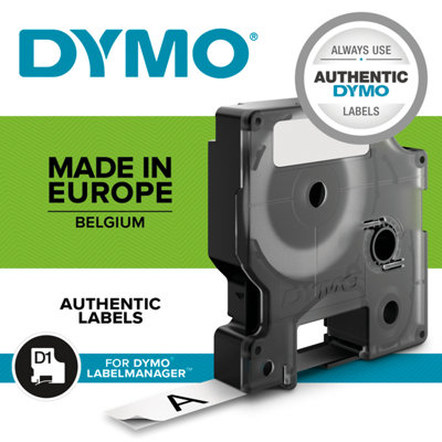 Original Dymo 45803 Black on White 19mm x 7m D1 Label Cartridge (S0720830) - Image 28