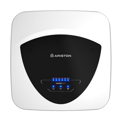 B&Q -  Andris Elite Wifi 30L 2.5Kw Oversink Electric Storage Water Heater With Kit White Wall Mounted 4012008