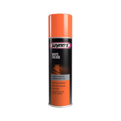 B&Q -  White Grease Spray Visible Clean Lubricant Water Resistant 500Ml