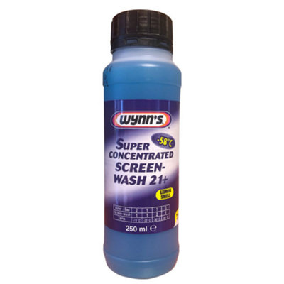 B&Q -  Wynn's Super Concentrated Screen Wash 21 + (-58Oc Lemon Scent) 250 Ml