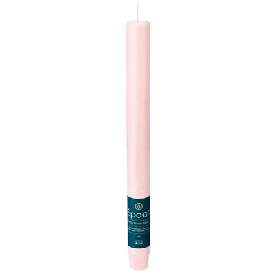 Spaas Rustic Unscented Dinner Candle 25CmLight Pink from B&Q