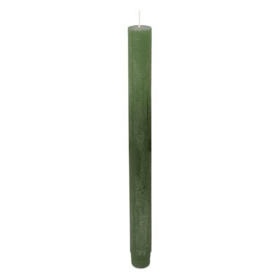Spaas Rustic Unscented Dinner Candle 25CmDark Green from B&Q