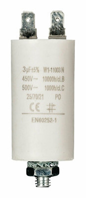 Nedis Fixapart Capacitor 450V And Earth 3.0Uf  450 V And Aarde from B&Q