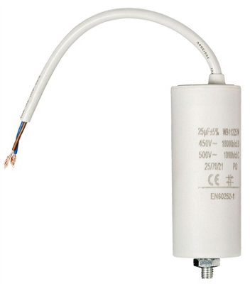 Nedis Motor Capacitor Start Capacitor 450V + Cable 25.0Uf / 450 V + Cable from B&Q